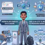 Comparación visual entre contratar un consultor SEO independiente y una agencia de SEO en Ecuador